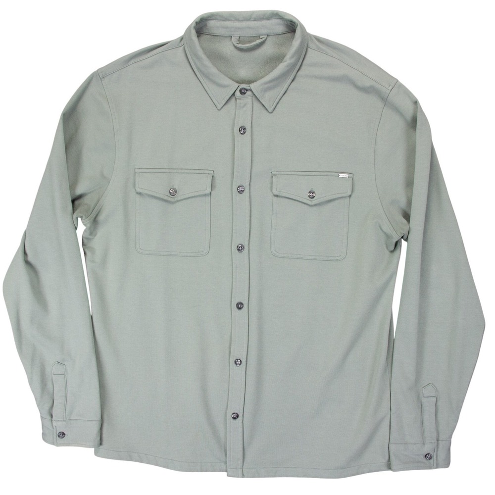 Vuori Men's Button-Up Workshirt in Sage - Picture 2 of 10